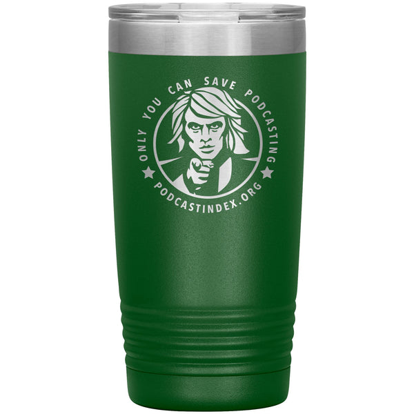 SAVE PODCASTING! - 20 oz tumbler