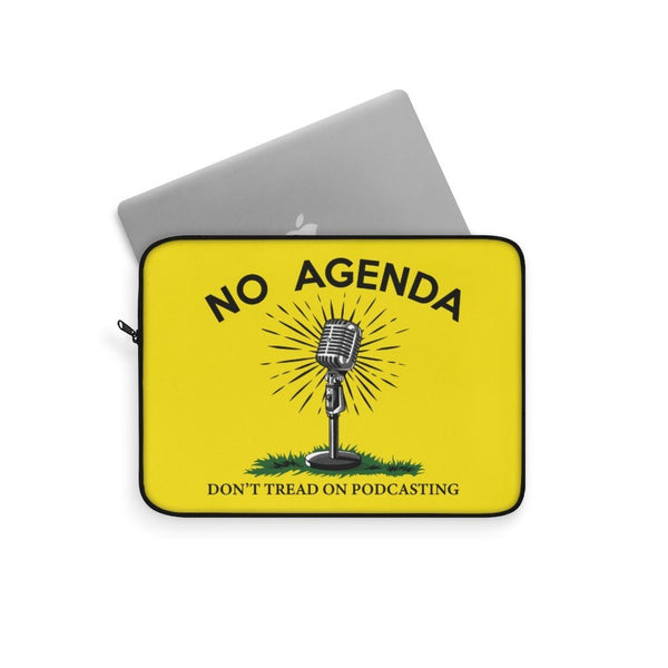 DONT TREAD ON PODCASTING - Y - laptop sleeve