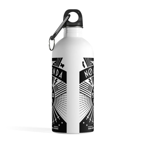 NO AGENDA RALLY - DARK - 14 oz water bottle