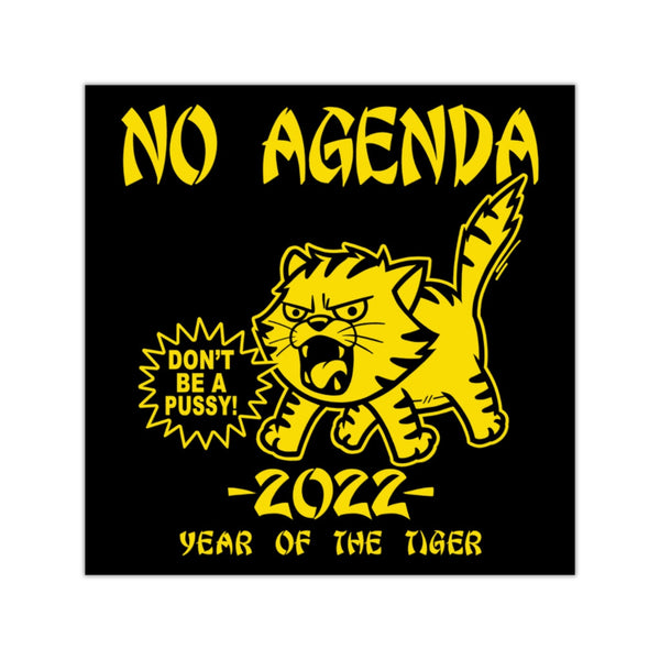 2022 YEAR OF THE TIGER - BLKY - square vinyl sticker