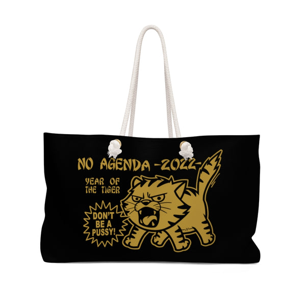2022 YEAR OF THE TIGER - BLK - rope tote