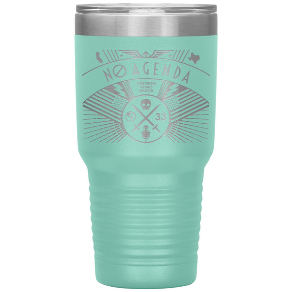 NO AGENDA RALLY - 30 oz tumbler