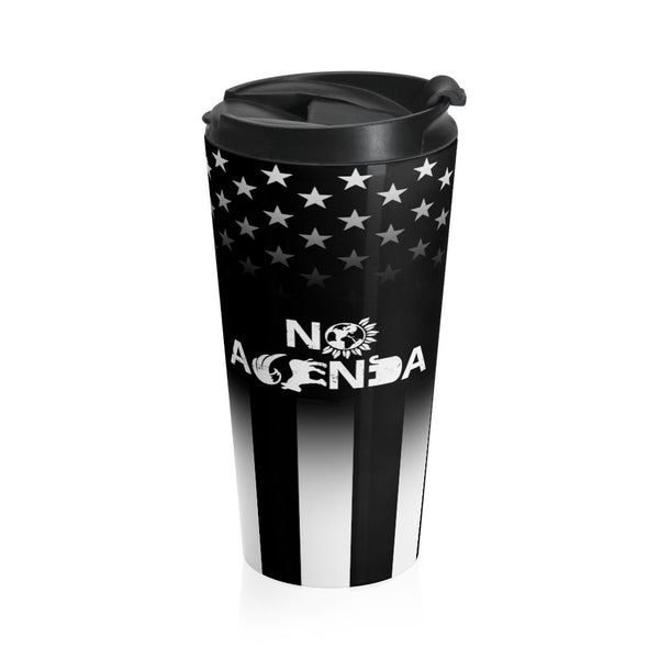 NO AGENDA PARTY TIME - 15 oz travel mug