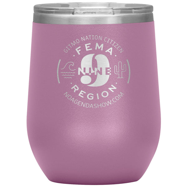 FEMA REGION NINE - 12 oz wine tumbler