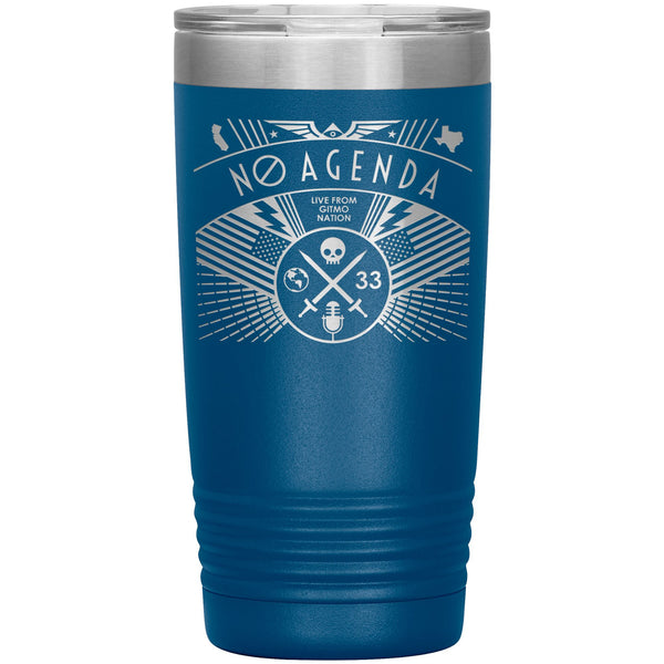 NO AGENDA RALLY - 20 oz tumbler