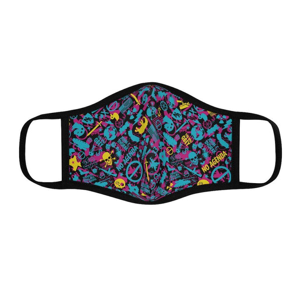 NO AGENDA CAMO - CMYK - fitted face mask