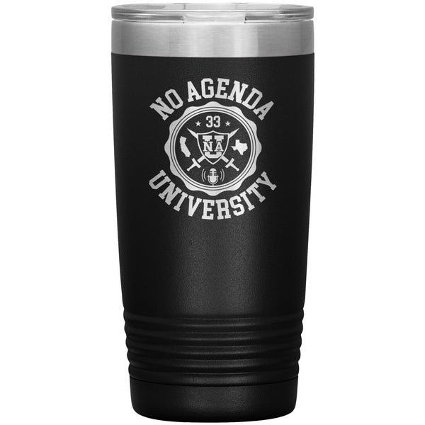 NO AGENDA UNIVERSITY - 20 oz tumbler