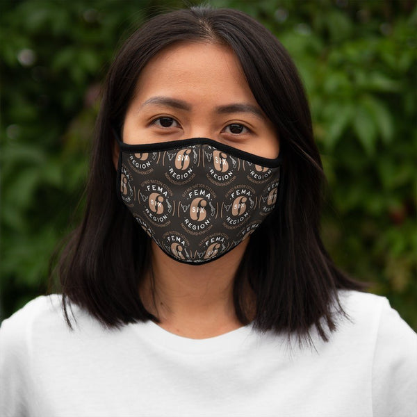 FEMA REGION SIX - BROWN - fitted face mask