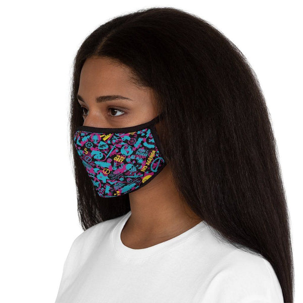 NO AGENDA CAMO - CMYK - fitted face mask