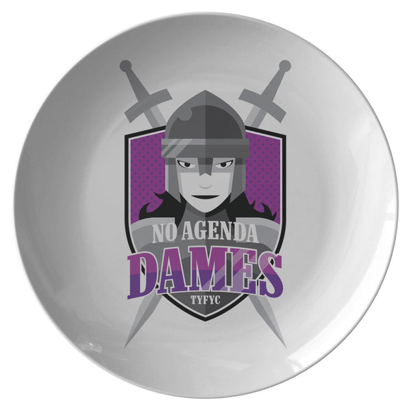 NO AGENDA DAMES - plate