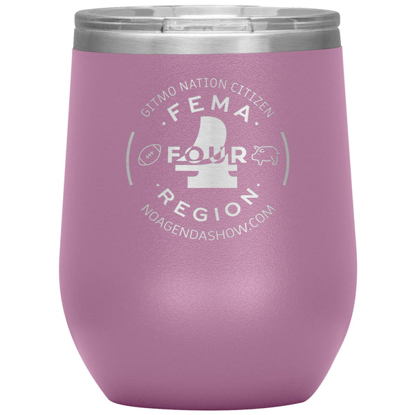 FEMA REGION FOUR - 12 oz wine tumbler