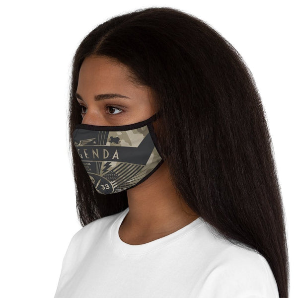 NO AGENDA RALLY - CTAN - fitted face mask