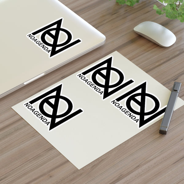 NO AGENDA SHOP LOGO - vinyl sticker sheet