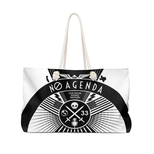 NO AGENDA RALLY - DARK - rope tote