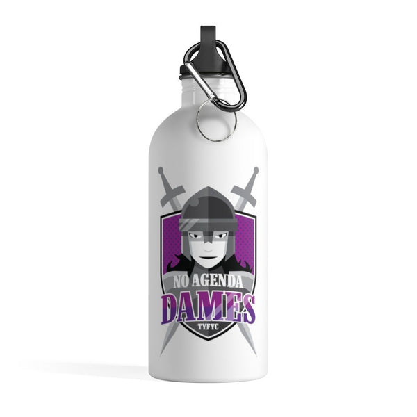 NO AGENDA DAMES - 14 oz water bottle