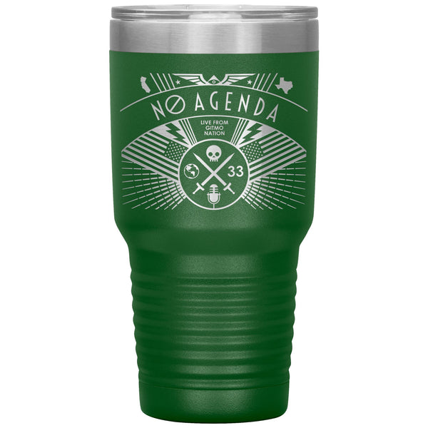 NO AGENDA RALLY - 30 oz tumbler