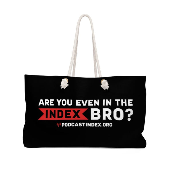 INDEX BRO? - BLK - rope tote