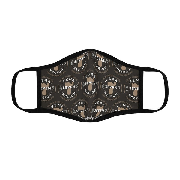 FEMA REGION SEVEN - BROWN - fitted face mask