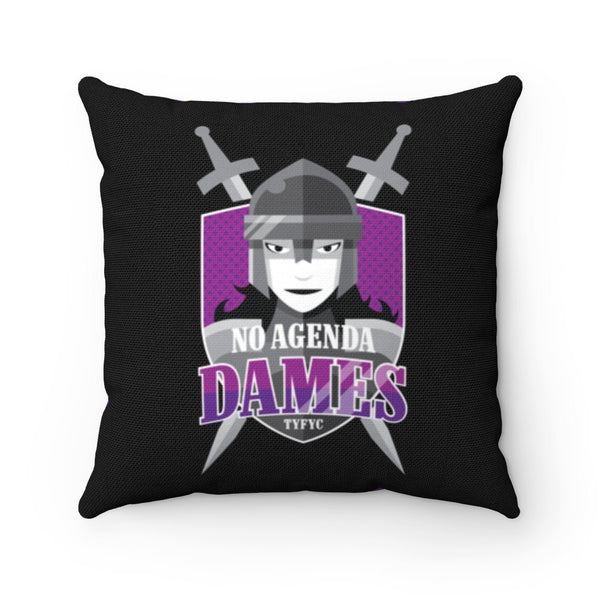 NO AGENDA DAMES - throw pillow