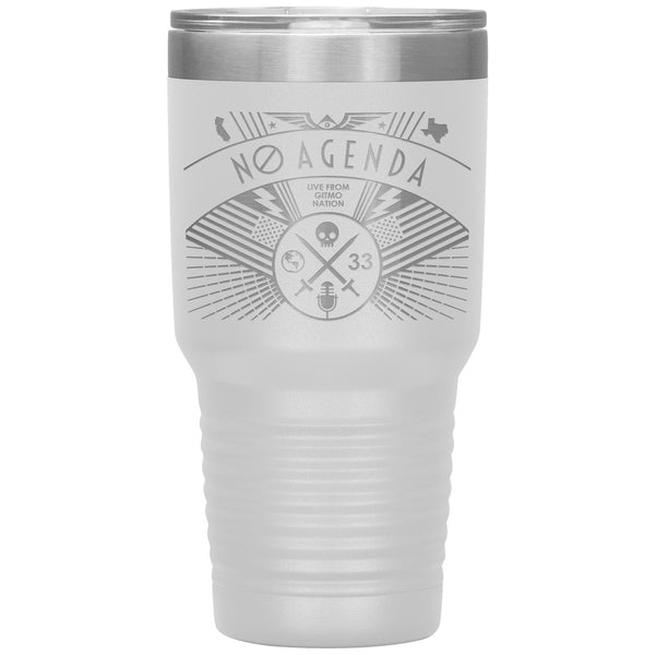 NO AGENDA RALLY - 30 oz tumbler