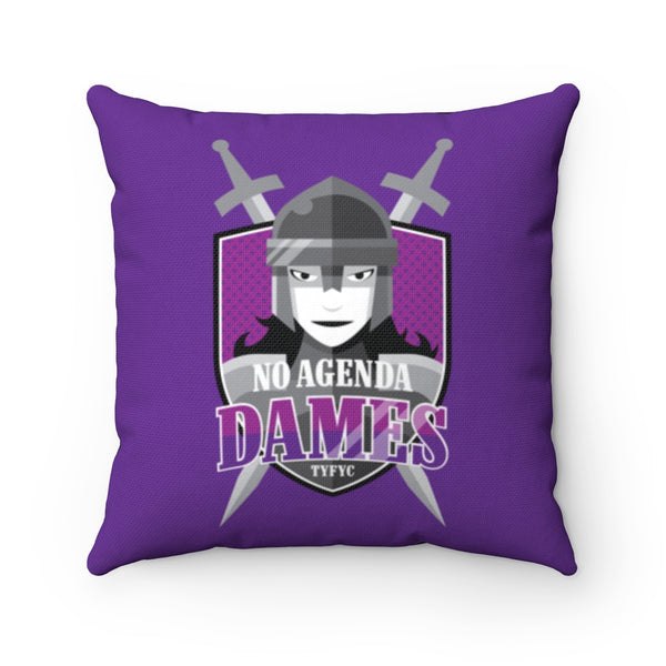 NO AGENDA DAMES - throw pillow