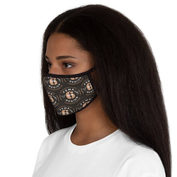 FEMA REGION SIX - BROWN - fitted face mask
