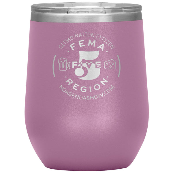 FEMA REGION FIVE - 12 oz wine tumbler