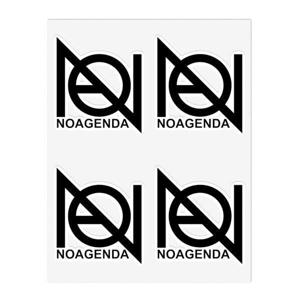 NO AGENDA SHOP LOGO - vinyl sticker sheet