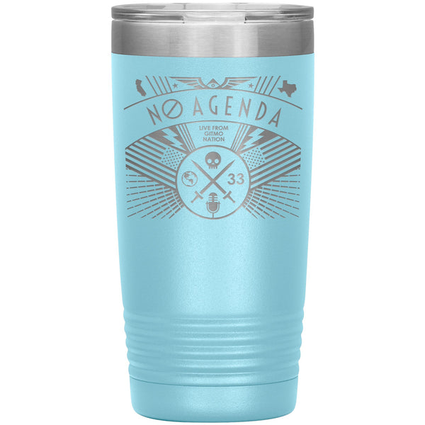 NO AGENDA RALLY - 20 oz tumbler