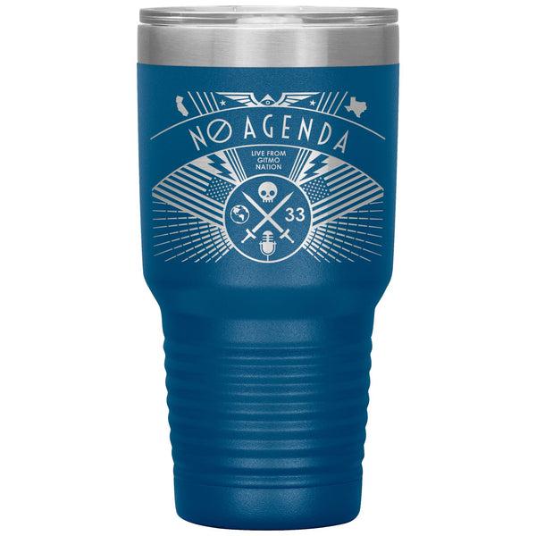 NO AGENDA RALLY - 30 oz tumbler