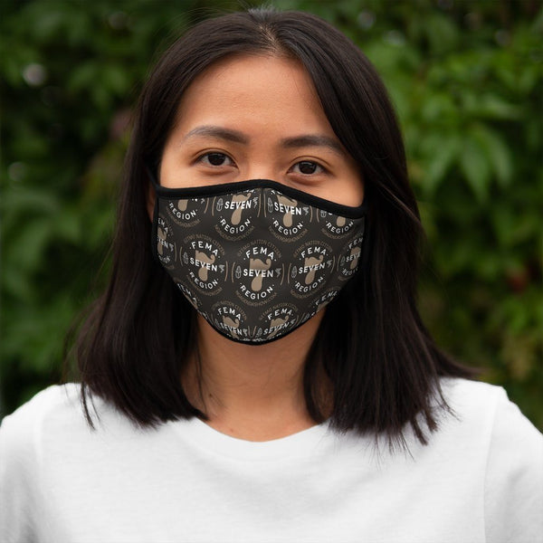 FEMA REGION SEVEN - BROWN - fitted face mask