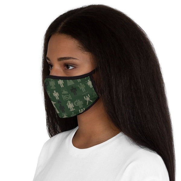 WE'RE ALL GOING TO DIE! - GREEN - fitted face mask