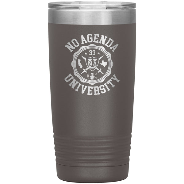 NO AGENDA UNIVERSITY - 20 oz tumbler