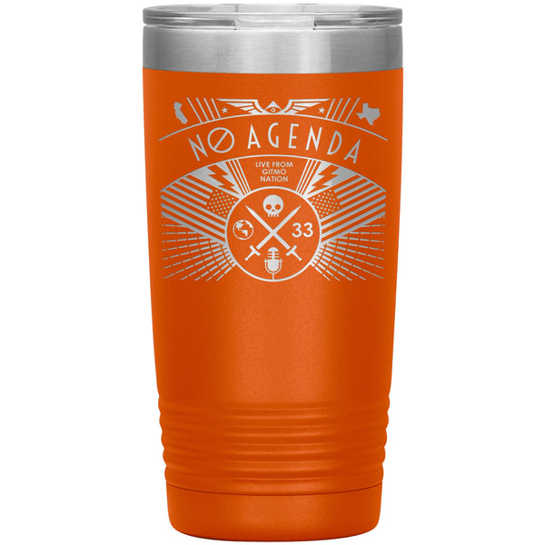 NO AGENDA RALLY - 20 oz tumbler