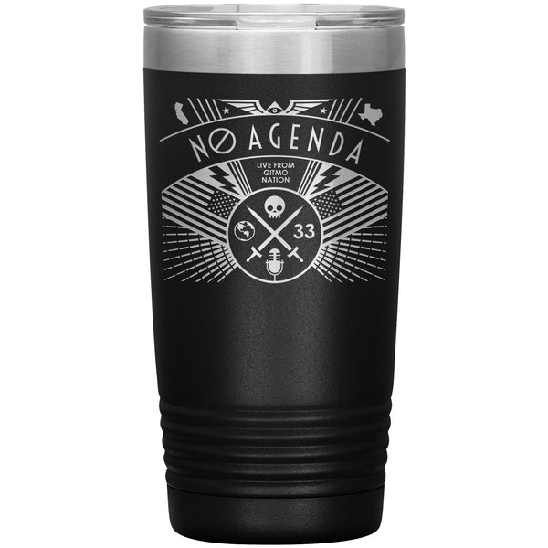 NO AGENDA RALLY - 20 oz tumbler