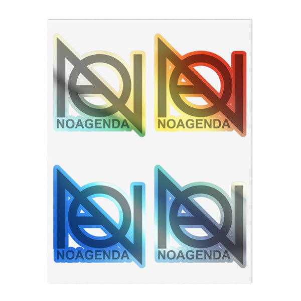 NO AGENDA SHOP LOGO - vinyl sticker sheet