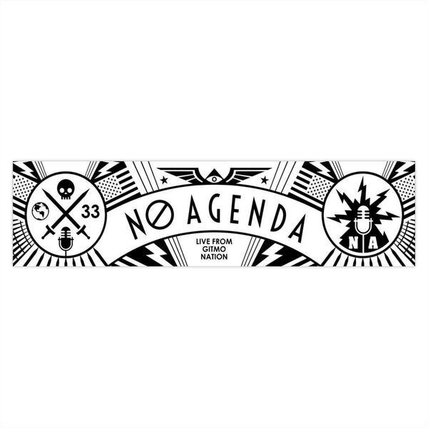 NO AGENDA RALLY - LIGHT - bumper sticker