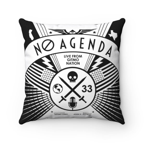NO AGENDA RALLY - throw pillow case