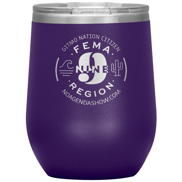 FEMA REGION NINE - 12 oz wine tumbler