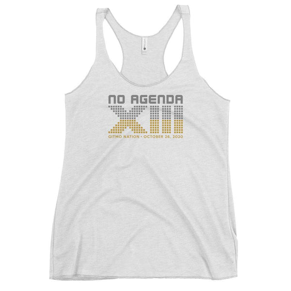 NO AGENDA 13 YEARS - racerback tank