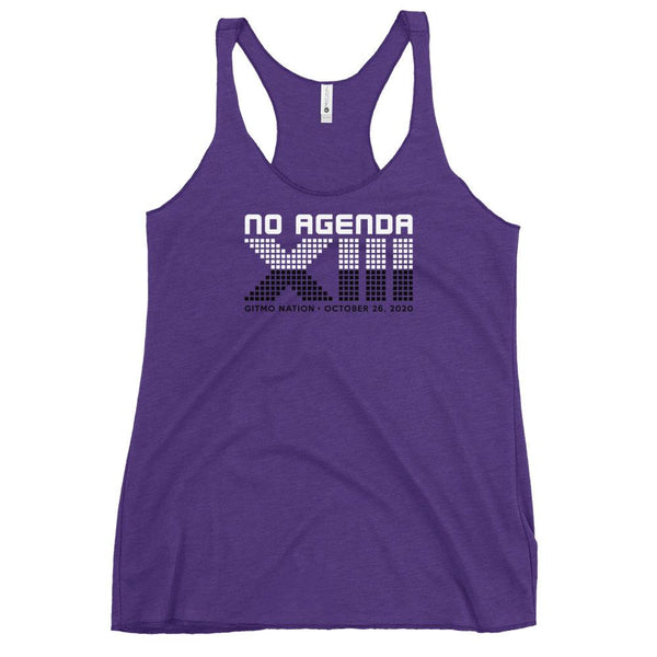 NO AGENDA 13 YEARS - racerback tank
