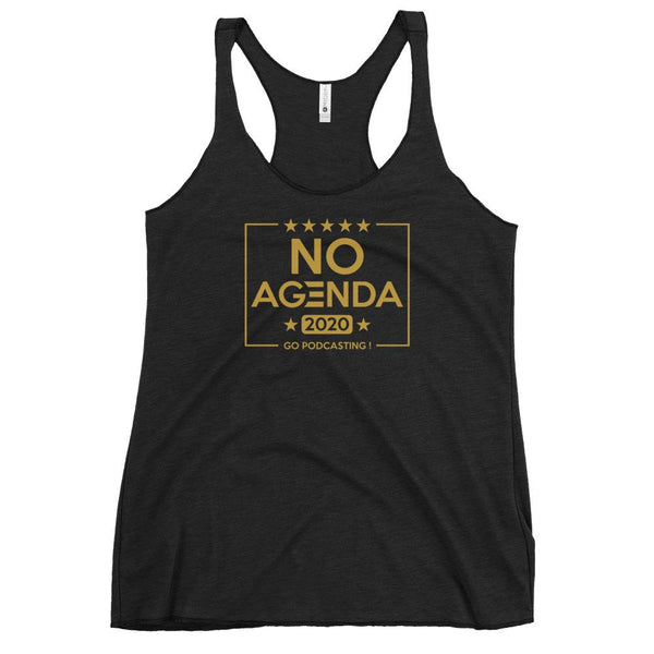 NO AGENDA 2020 - racerback tank