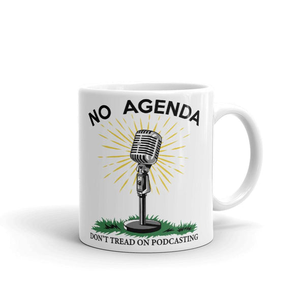 DONT TREAD ON PODCASTING - mug