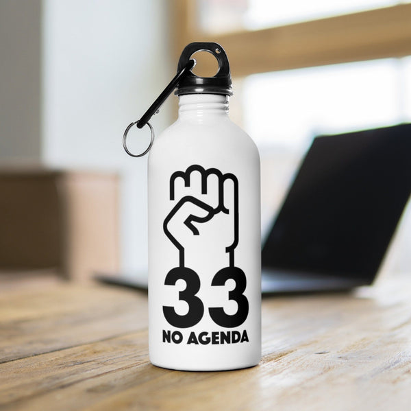 NO AGENDA 33 - 14 oz water bottle
