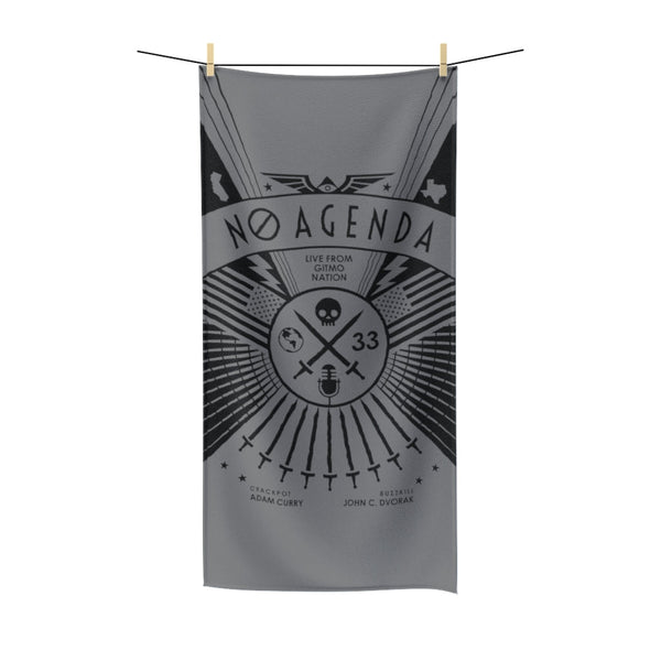 NO AGENDA RALLY - G - beach towel