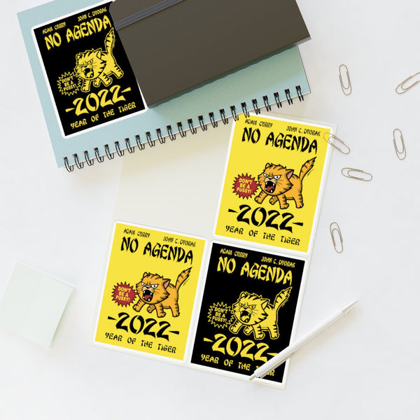 2022 YEAR OF THE TIGER - vinyl sticker sheet
