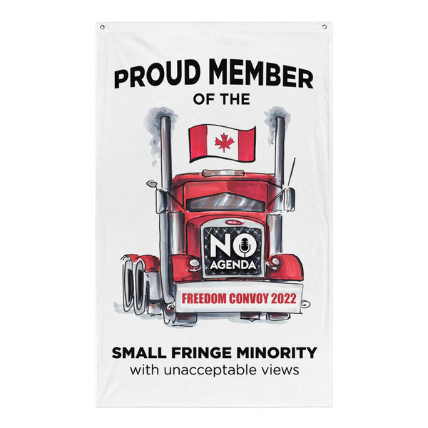 UNACCEPTABLE FREEDOM CONVOY - wall flag