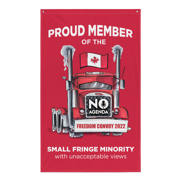 UNACCEPTABLE FREEDOM CONVOY - wall flag