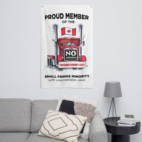 UNACCEPTABLE FREEDOM CONVOY - wall flag