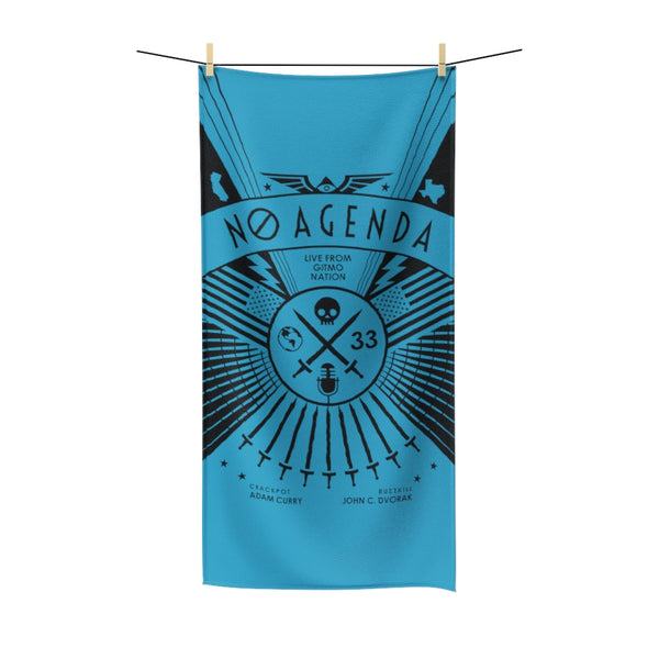 NO AGENDA RALLY - C - beach towel
